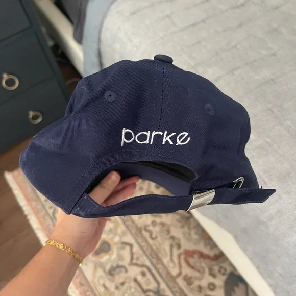 Parke Navy Blue Cap with White 'P' Logo BRAND NEW - Picture 2 of 2